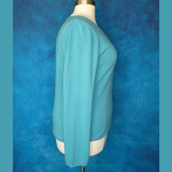 White Stag Teal V Neck Sweater XXL - Picture 6 of 8